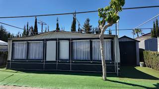 Fully Furnished Caravan & Large Awning For Sale On Camping Benisol Campsite In Benidorm £29,500