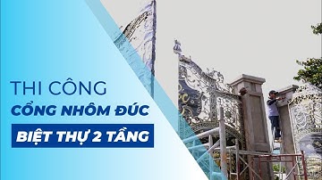Toàn Cảnh Quá Trình Kisato Thi Công Trọn Gói Cổng Nhôm Đúc Cho Biệt Thự 2 Tầng Tân Cổ Tại Kiên Giang