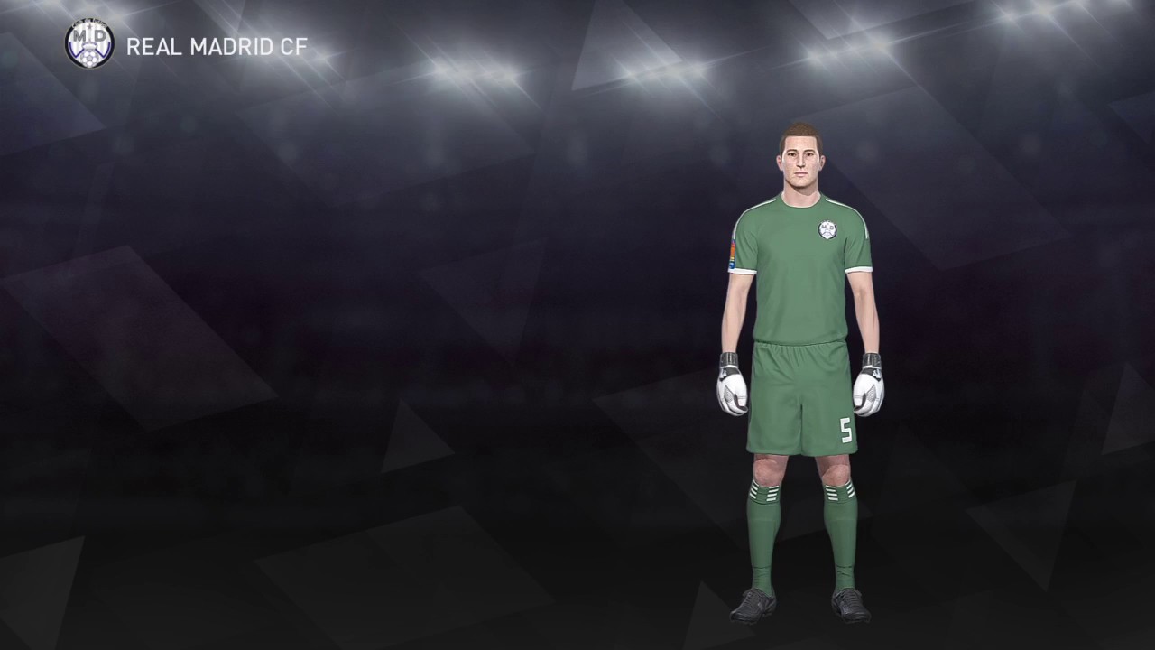 Pes 2018 Real Madrid Uniforme Arquero - YouTube