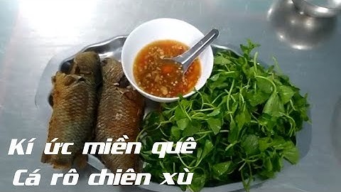 Món cá rô đồng chiên xù. Bữa cơm chiều làng quê_Crispy fried perch/ Ẩm thực Làng quê