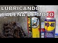 como limpiar y lubricar la cadena de tu motocicleta, wd 40 y zhenmoto