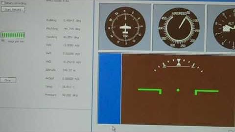 Sensor Serial Number 204 Coning Test (Computer Screen Display)