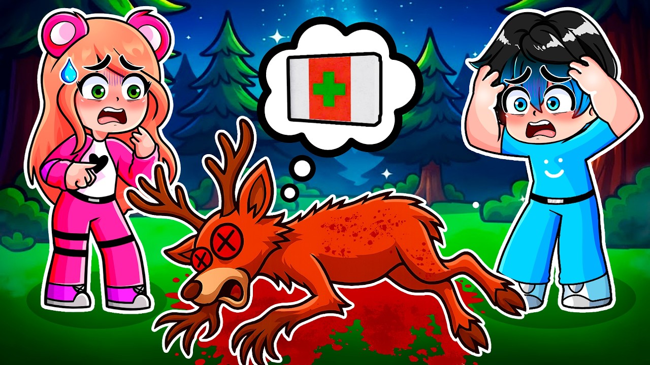 SALVÉ al CIERVO y AHORA ES MI AMIGO en 99 NOCHES en el BOSQUE! ROBLOX