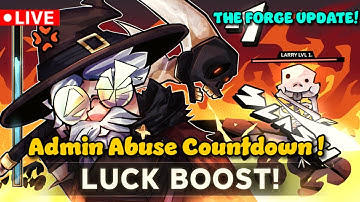 LIVE🔴 Admin Abuse + Luck Boost Update (THE FORGE) #roblox #theforge