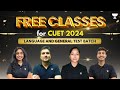 Free classes for language and general test  cuet 2024