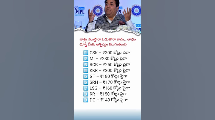 The Real IPL Game? PROFIT || Top 9 Teams Earning Crores || Is Your Favorite on the List?#iplprofits