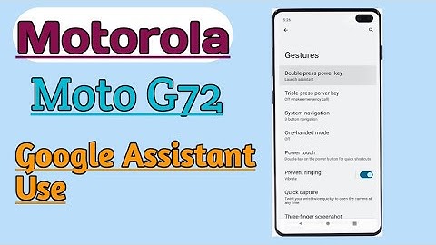 Motorola Moto G72 || Google Assistant How To Use