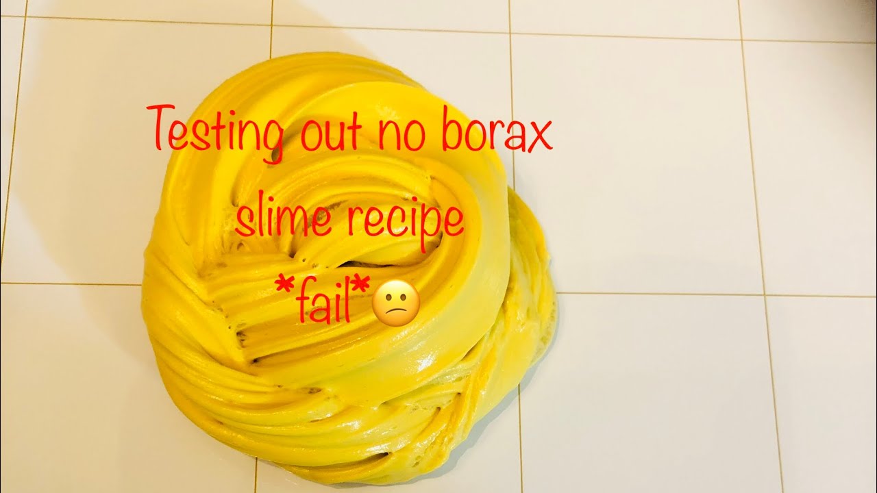 Testing out no borax slime recipe- *fail*😕