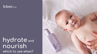hydrate and nourish: which to use when