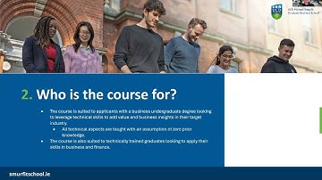 MSc in Financial Data Science at UCD Smurfit School - Programme Overview