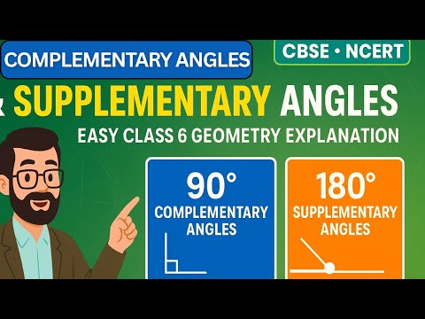 Complementary Angles & Supplementary Angles | Find the MISSING Angle | Class 6