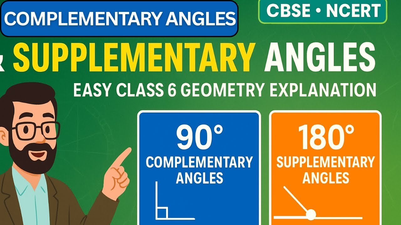 Complementary Angles & Supplementary Angles | Find the MISSING Angle ...