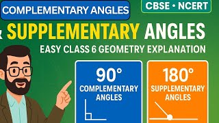Complementary Angles & Supplementary Angles | Find the MISSING Angle | Class 6