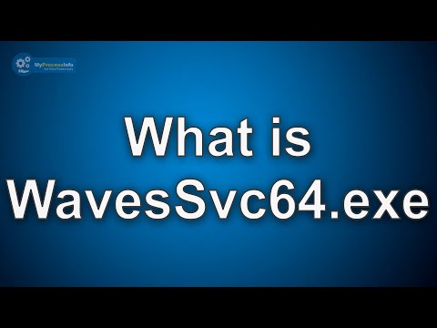 Is WavesSvc64 exe needed?