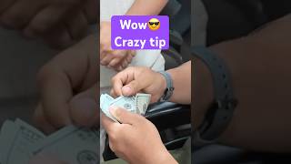 Customer Leaves a $1000 Tip 😱 ASMR Barber Ending #shortvideo
