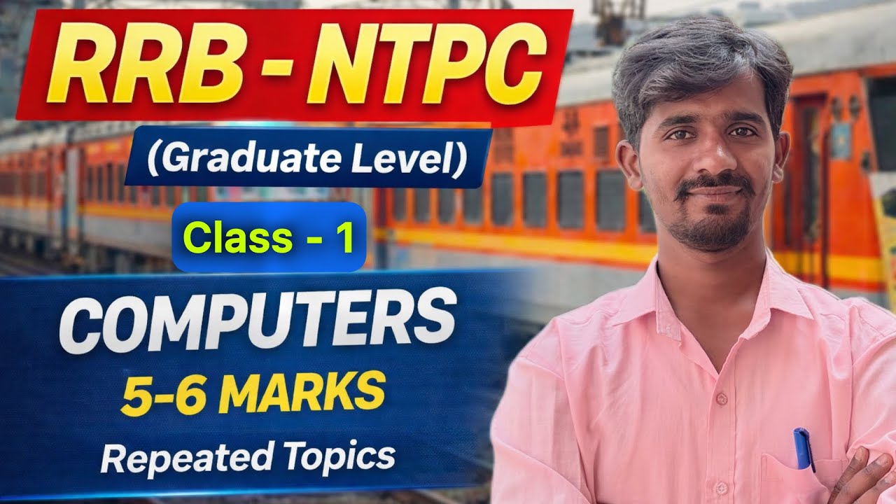NTPC- Computers repeated topics // 5-6 marks // Class -1 