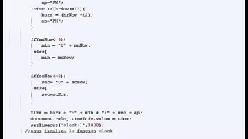 Reloj con JavaScript