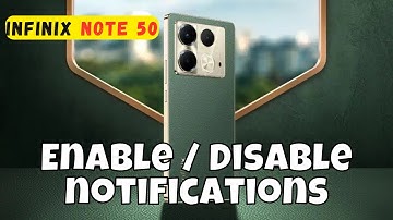infinix Note 50 Enable / Disable notifications || App Notification Off/On #infinix