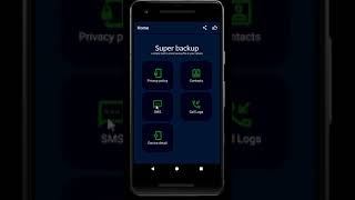 Backup & Restore SMS , Calllogs & Contacts of Android application free fast on Pkay store. screenshot 3