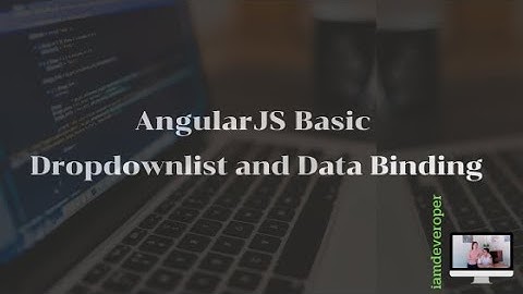 AngularJS Basic Dropdownlist and Data Binding