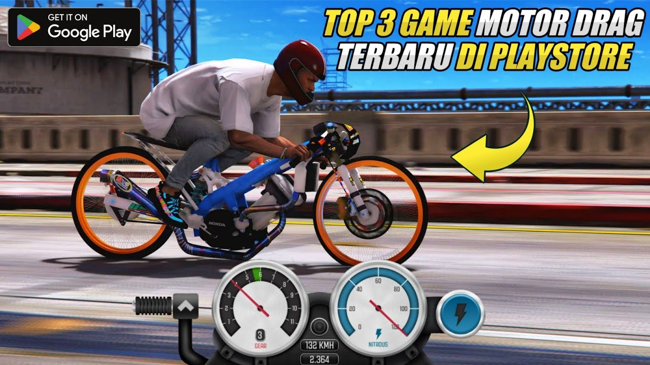 TOP 3 GAME MOTOR DRAG OFFLINE TERBAIK | RILIS TAHUN 2022