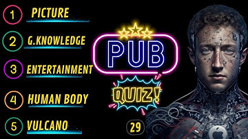 Virtual Pub Quiz Showdown: Test Your Knowledge! Pub Quiz 6 Rounds. No 29
