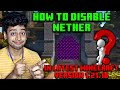 How To Disable Nether in Minecraft Latest Version 1.21.10 🤔