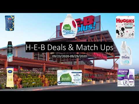 H-E-B Couponing & Deals This Week! | September 23-29th, 2020| How to Coupon HEB! - YouTube