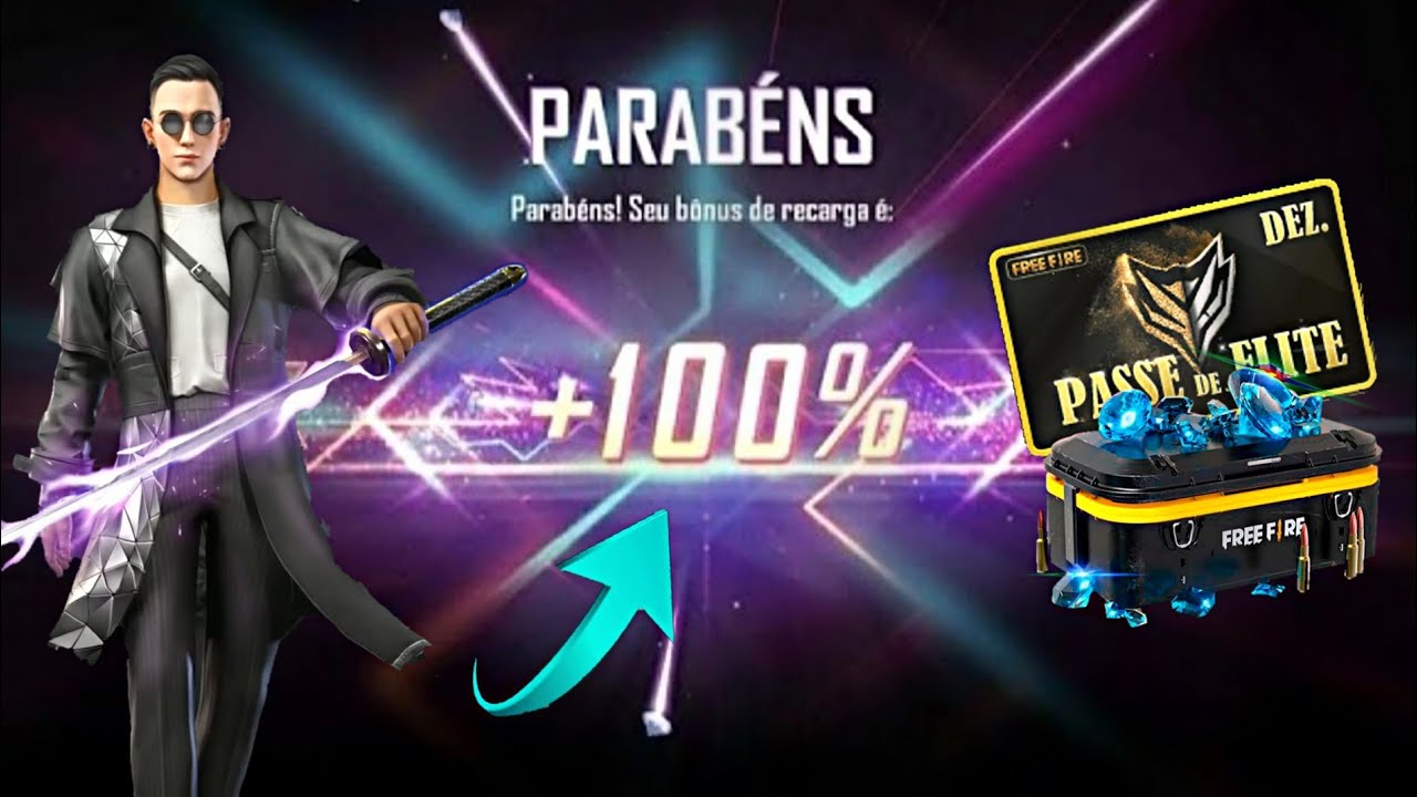 COMO RECARREGAR DIAMANTES NO FREE FIRE E GANHAR O BÔNUS DE 100% RECARGA  DENTRO DO JOGO 