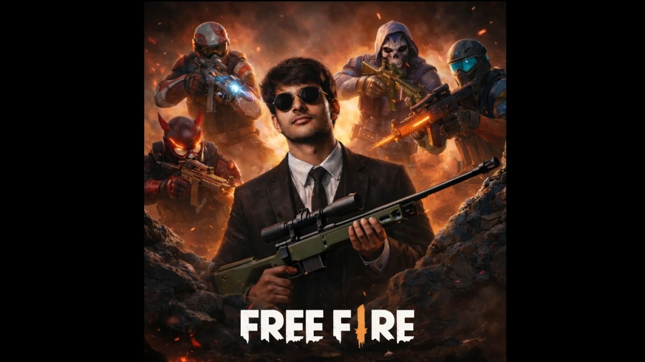 Free fire  gameplay cs-rank  1vs4 🔥☠️ 