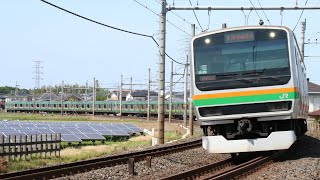 JRE231系K-29+S-17編成 1581E 普通 沼津行き JR東北本線(宇都宮線) 古河～栗橋 区間