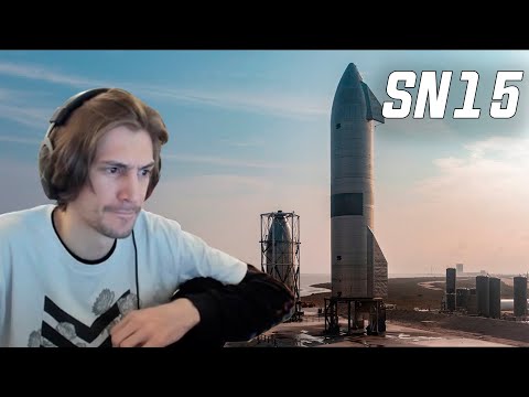 xQc Reacts To Starship | SN15 | High-Altitude Flight Test