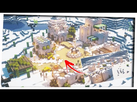 Transforming a Minecraft Desert Village｜Minecraft Timelapse｜Village Transformation｜ [World Download]