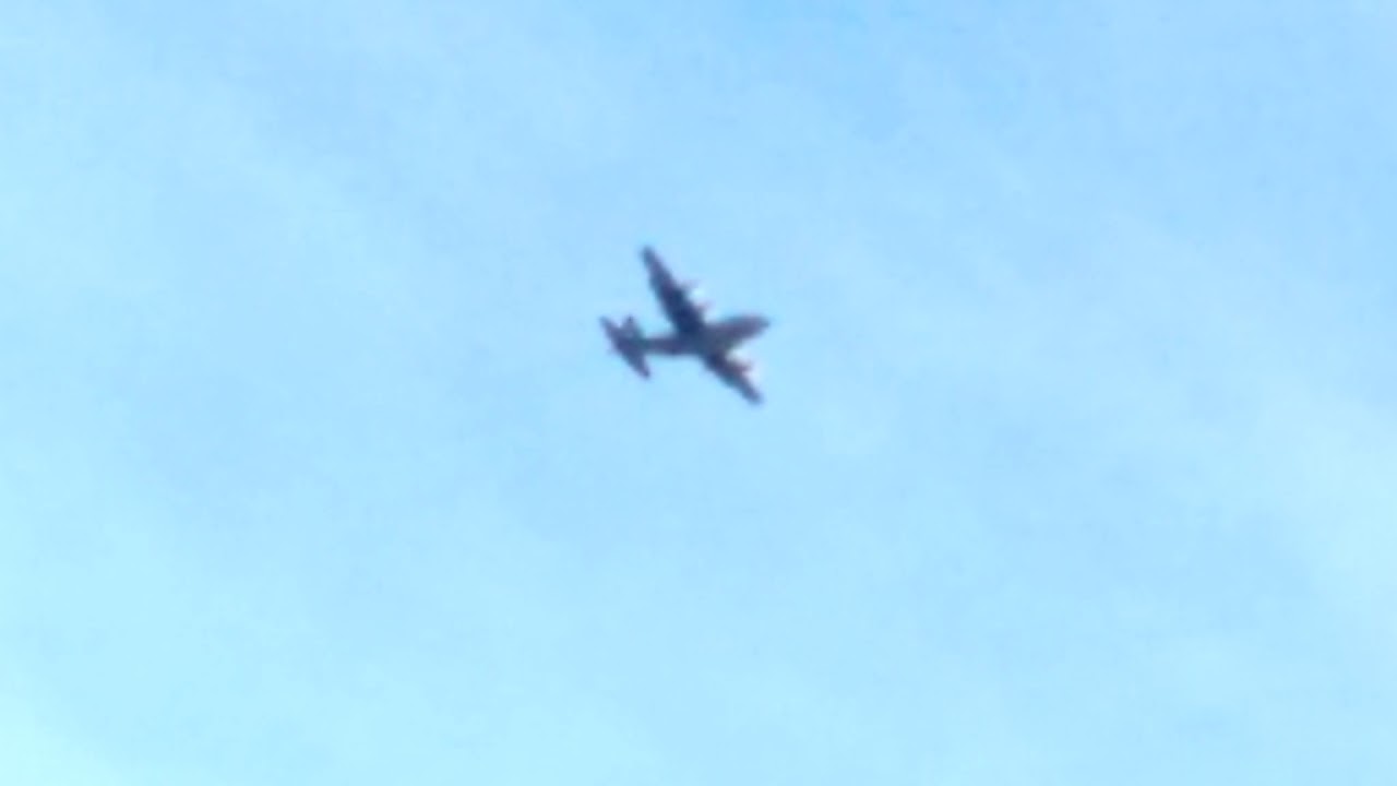 Royal Canadian Air Force CC-130H Hercules Search and Rescue in Thompson, Manitoba Jan 23, 2020