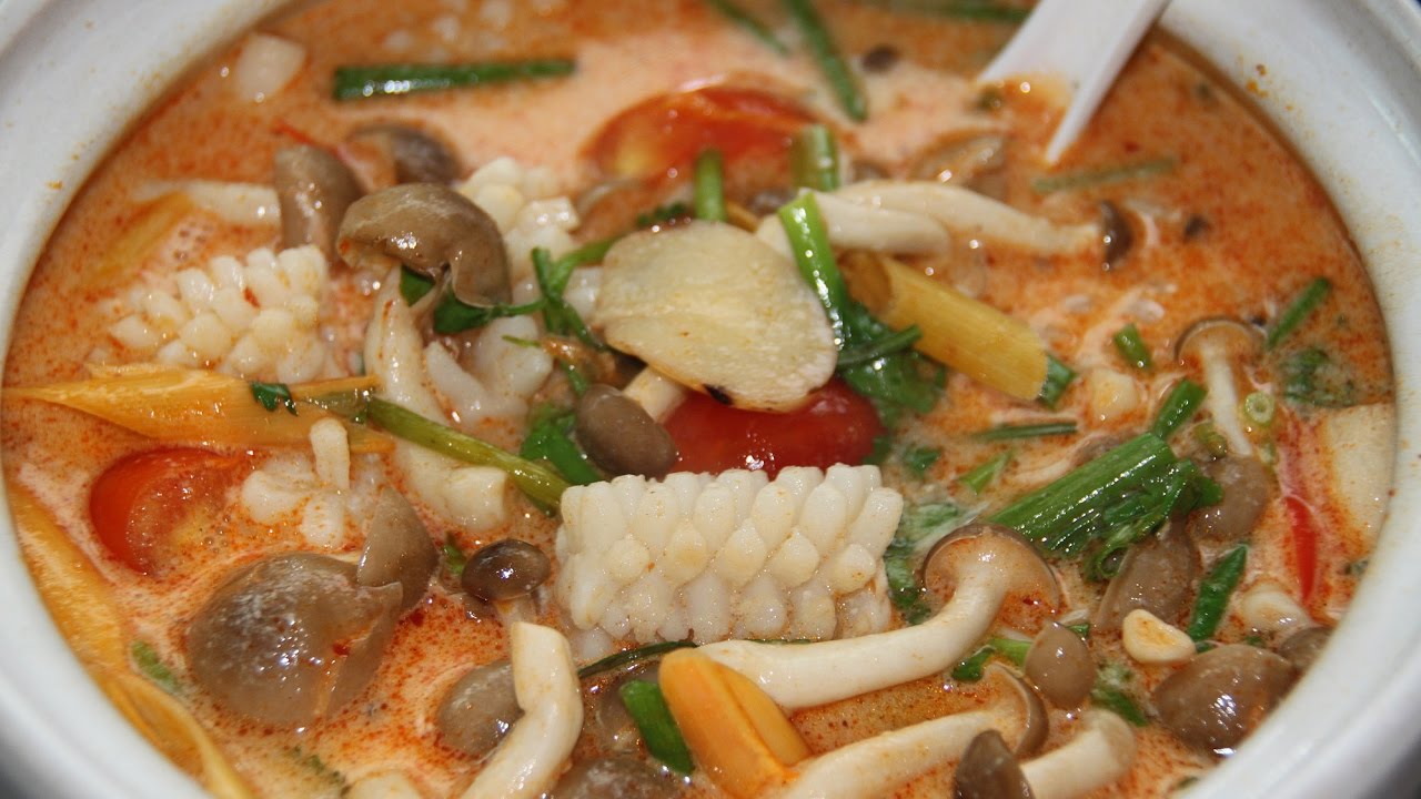 Tom Yam Suppe - thailändisch kochen - Thai Food - einfach, schnell ...