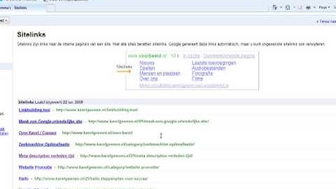 Google Webmaster Tools instructievideo