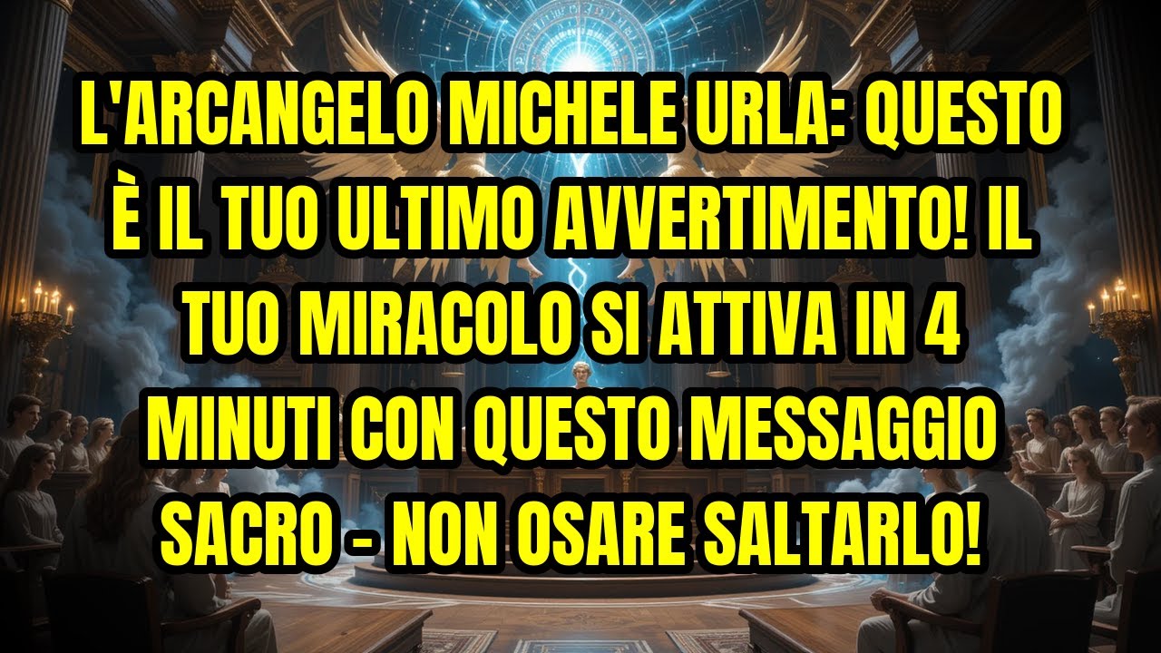 L'ARCANGELO MICHELE URLA: QUESTO È IL TUO ULTIMO AVVERTIMENTO! IL TUO MIRACOLO SI ATTIVA IN 4 MIN...