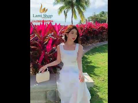 Video Váy maxi trắng đẹp hai dây 2022 - Lami Shop - youtube