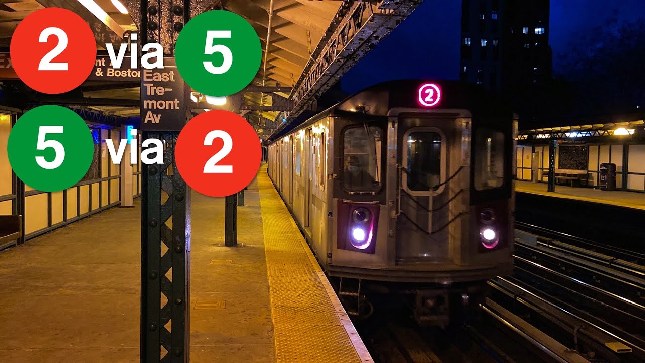2/5 Trains at West Farms SqEast Tremont Av NYC Subway YouTube