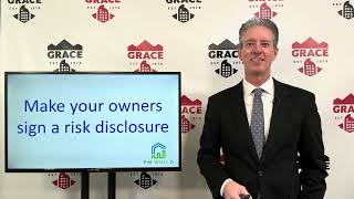 Make Your Owners Sign A Risk Disclosure