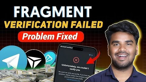 Fragment Verification Failed | Telegram Fragment Verification | Fragment verification Error Sloved