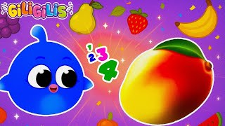 π₯ Giligilis Presents: Learn Numbers 1, 2, 3, 4 with Colorful Fruits β Mango, Pear, Banana & More πΆ