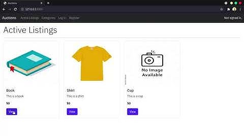 Harvard CS50 Project 2 - Commerce
