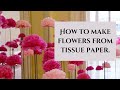 Tissue paper flower tutorial | Diy flower | Easy flower making #diy #diyflower #diyflowersmaking