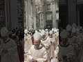 Entry for holy mass in St. Peter's Basilica at the Vatican.