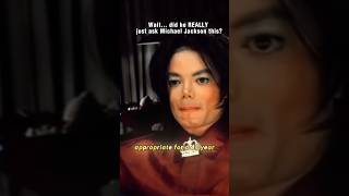 Wait… did he REALLY just ask Michael Jackson this? #shorts