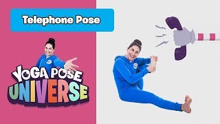 telephone pose yoga pose universe