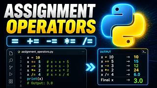Assignment Operators in Python Explained Simply | Lecture 26 | Talent Kaksha