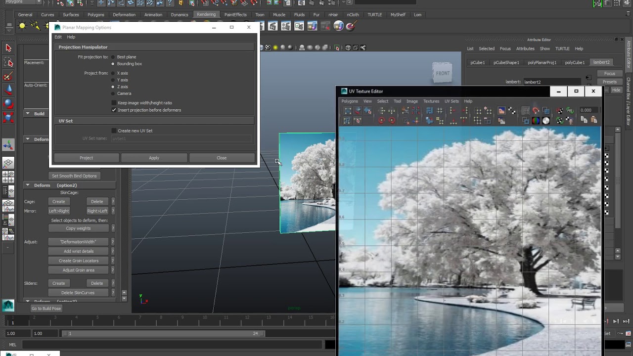 3D maya uv making - YouTube