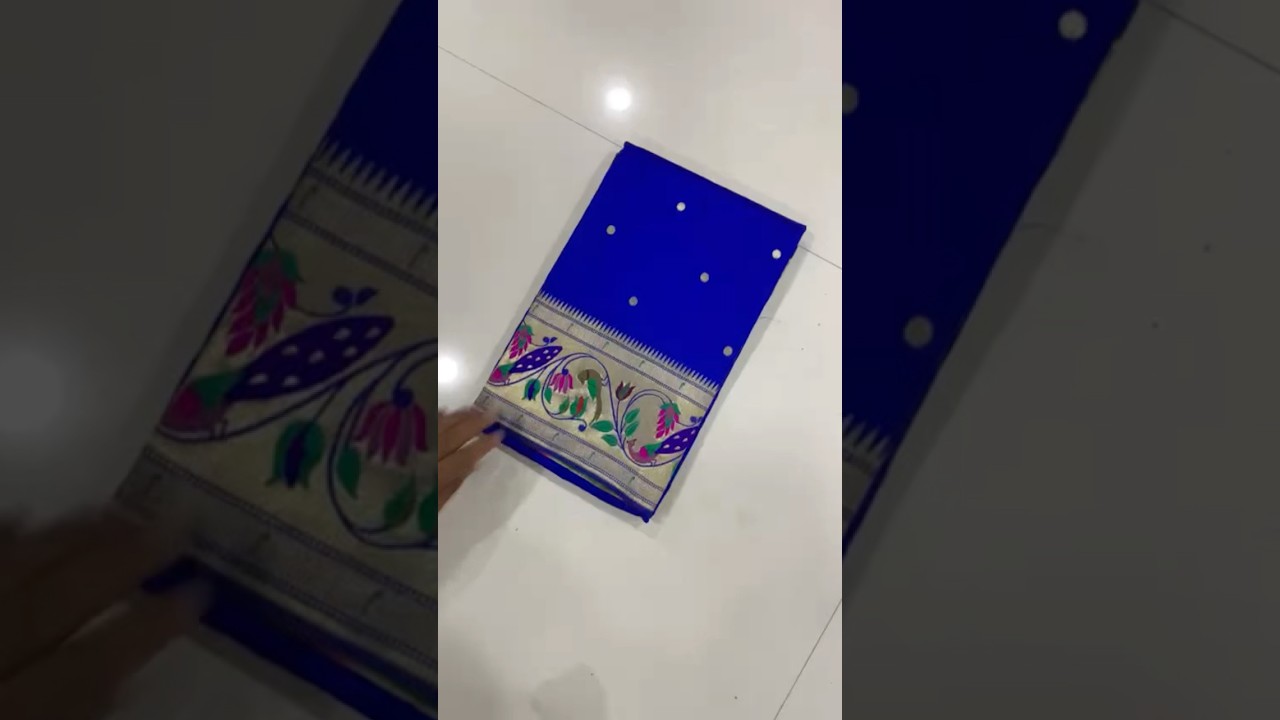 Pure Kanchipuram Paithani Silk Peacock Design Saree